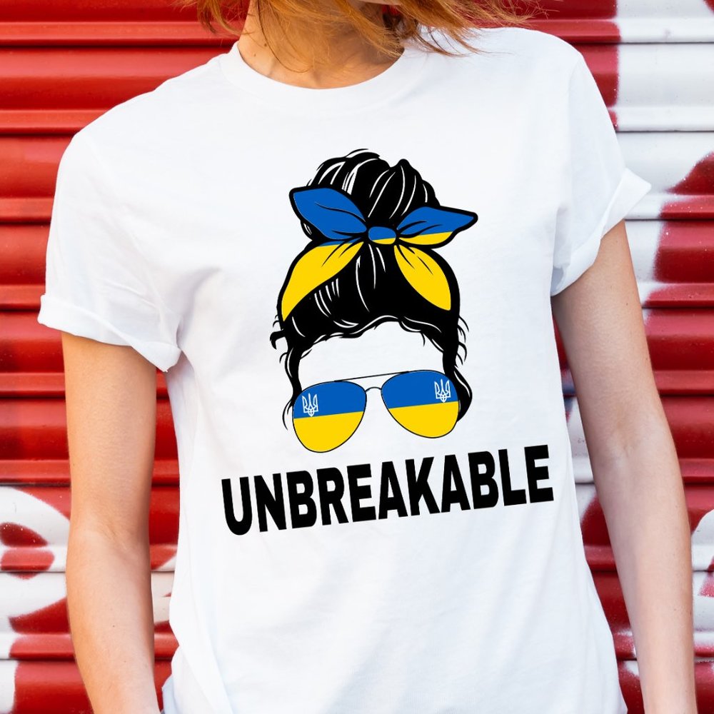 Ukraine Flag Shirt, Ukraine shirt Unbreakable , Patriotic Ukraine Shirt